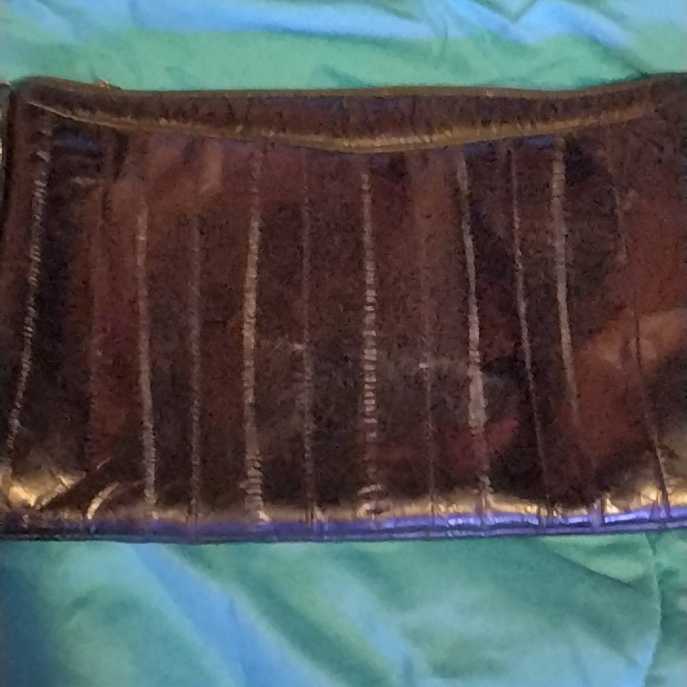 Eel skin purse